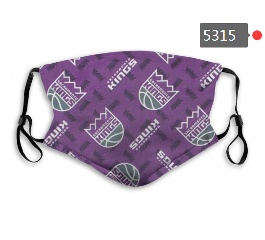 2020 NBA Sacramento Kings Dust mask with filter->nba dust mask->Sports Accessory